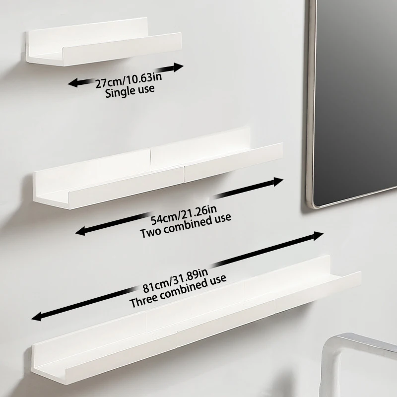 〔W〕1pcs I-shaped Rack Can Be Extended Kitchen Bathroom Rack Bath Aromatherapy Cleaning Utensils Storage Home Storage Rack