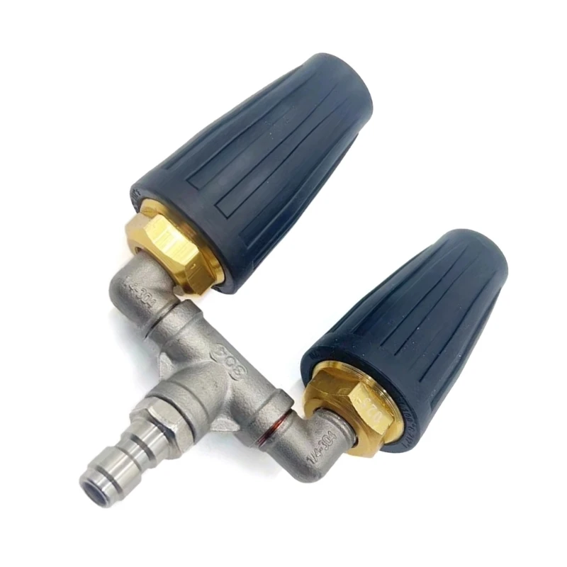 Idropulitrice ad pressione rotante con doppio ugello spruzza punta 1/4" 4000PSI sostituzione Drop Shipping