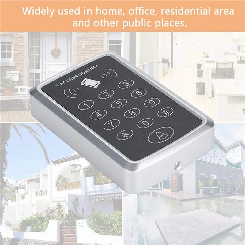 ABSY 2X 125Khz RFID Access Control Keypad EM Card Reader Door Access Control System Door Lock Opener Keyboard System