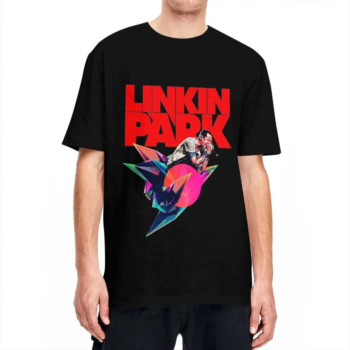 Linkin-Parks Metal Music Band T-Shirts for Men Women Cool 100% Cotton Tees O Neck Short Sleeve T Shirt 4XL 5XL 6XL Tops