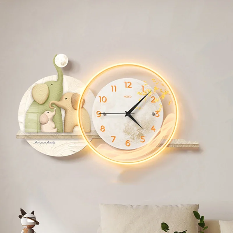 

Bedrooms Chinese Style Wall Clocks Minimalist Restaurant Design Cute Interior Clock Wall Alarm Orologio Da Parete Home Decor