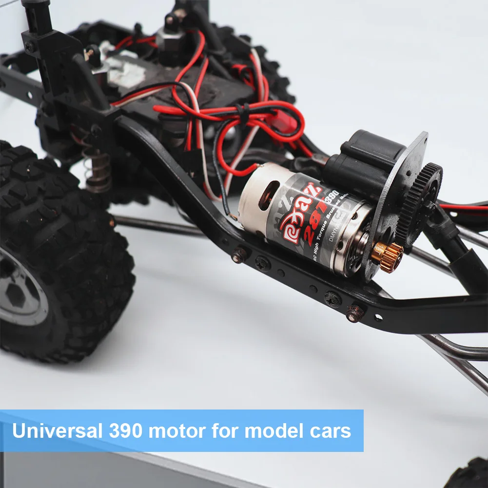 1 szt. Silnik szczotkowy 28T 390 DC do modeli RC, silnik szczotkowy do crawlerów RC, 20500 obr./min, silnik elektryczny RC do modeli samochodów TAMIYA TAM54393 300054393