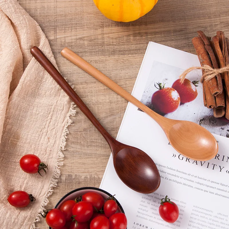 1/3/5Pcs Wooden Spoon Bamboo Kitchen Cooking Utensil Tool Soup Teaspoon Catering For Kicthen Wooden Spoon Honey Coffee Spoon ﻿
