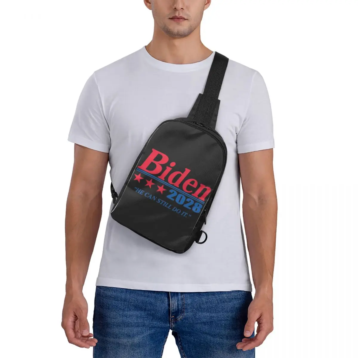 

Biden 2028 Chest Bag Crossbody Backpack Sling Shoulder Bag For Men Travel Hiking Daypack