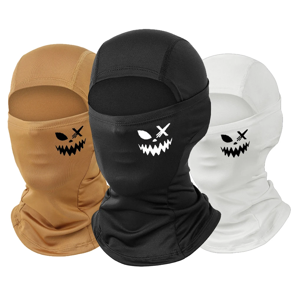

1/2 шт., многофункциональная полнолицевая маска в стиле граффити в стиле панк, защита от солнца, Балаклава, спортивная шапка для верховой езды на открытом воздухе, дышащая, быстросохнущая