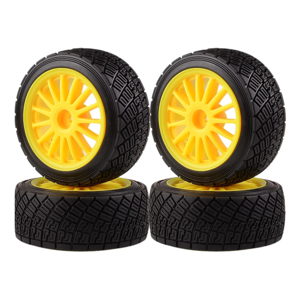 

4 colors 80mm SET 2.2" Black WHEEL Rim & Tires Tyre HPI WR8 Rally Tarmac Off-Road HSP 94177