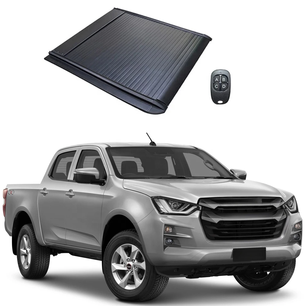 Aluminum Hard Retractable Pickup Truck Bed Cover Ford Ranger Electric Tonneau Cover for isuzu dmax