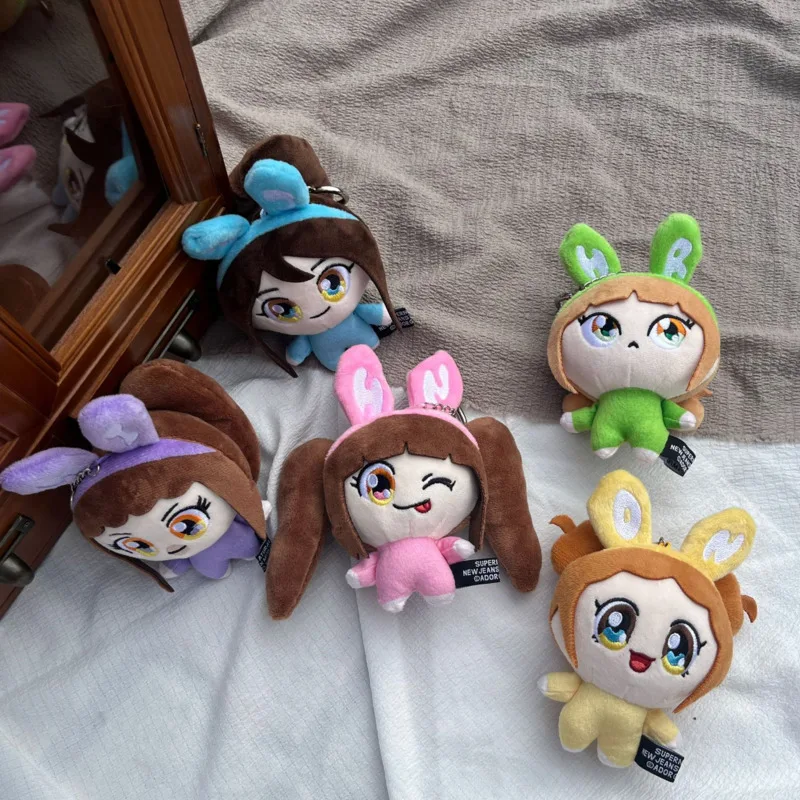 New 5Pcs NewJeansed Plush Pendant Dolls Bag Decor Kpops MINJIS Plush Toys The Powerpuffed Girls Cute Plush Doll For Fans Gifts