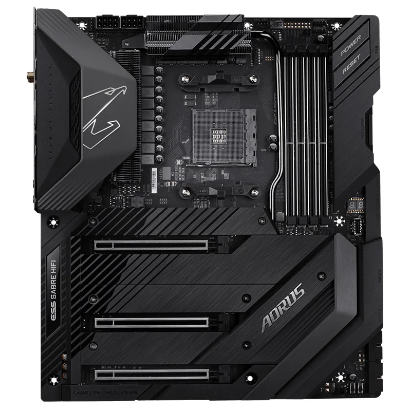 Imagem -03 - Placa-mãe do Computador Usado Desktop Mainboard Am4 para Amd X570 X570 Aorus Xtreme Pci-e4.0 Usb 3.0 Sata3 Ddr4 128g