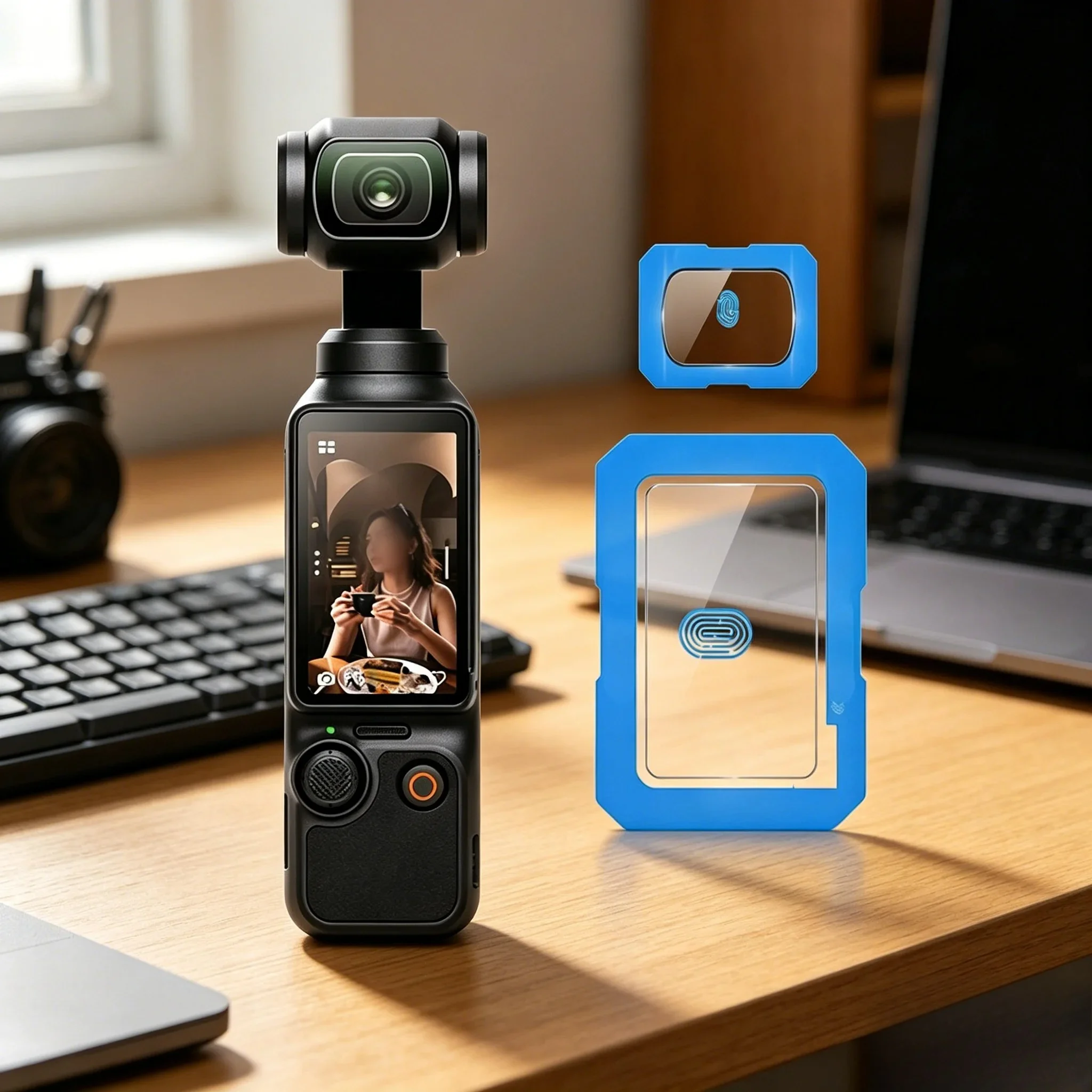 1-3Pcs Tempered Glass Camera Protect Film For DJI Osmo Pocket 4 3 Screen Lens Film Anti-Reflective Hardness Anti-Scratch Cover