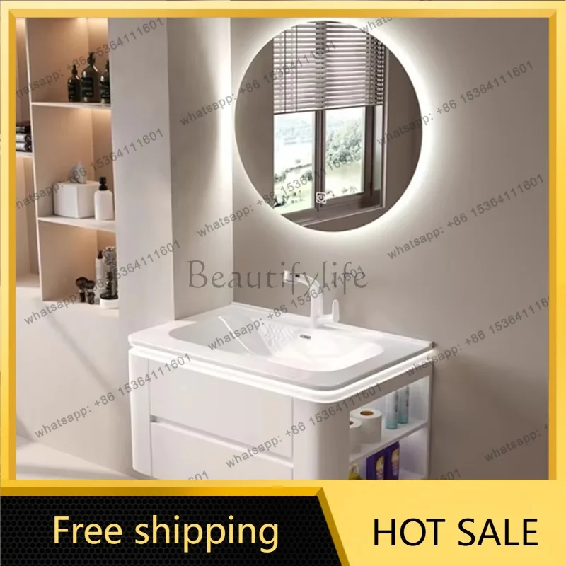 Led Lighting Bathroom Cabinet Vanity Waterproof Luxury Makeup Bathroom Vanity Space Saving White