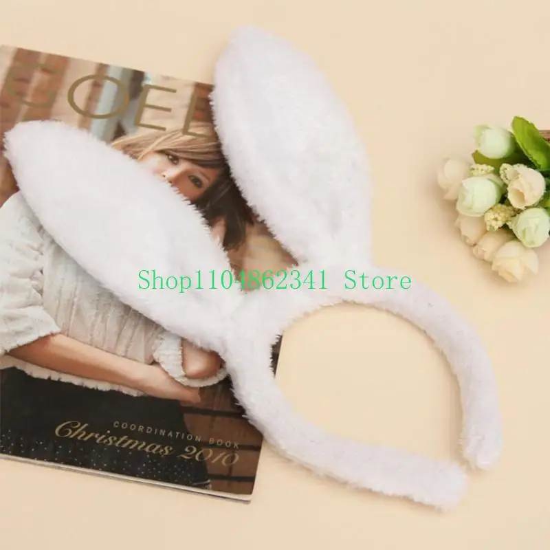 5asd Phục sinh Bunny Ear Headband Thỏ xinh xắn nghe Sân giai đoạn hiệu suất Băng tóc