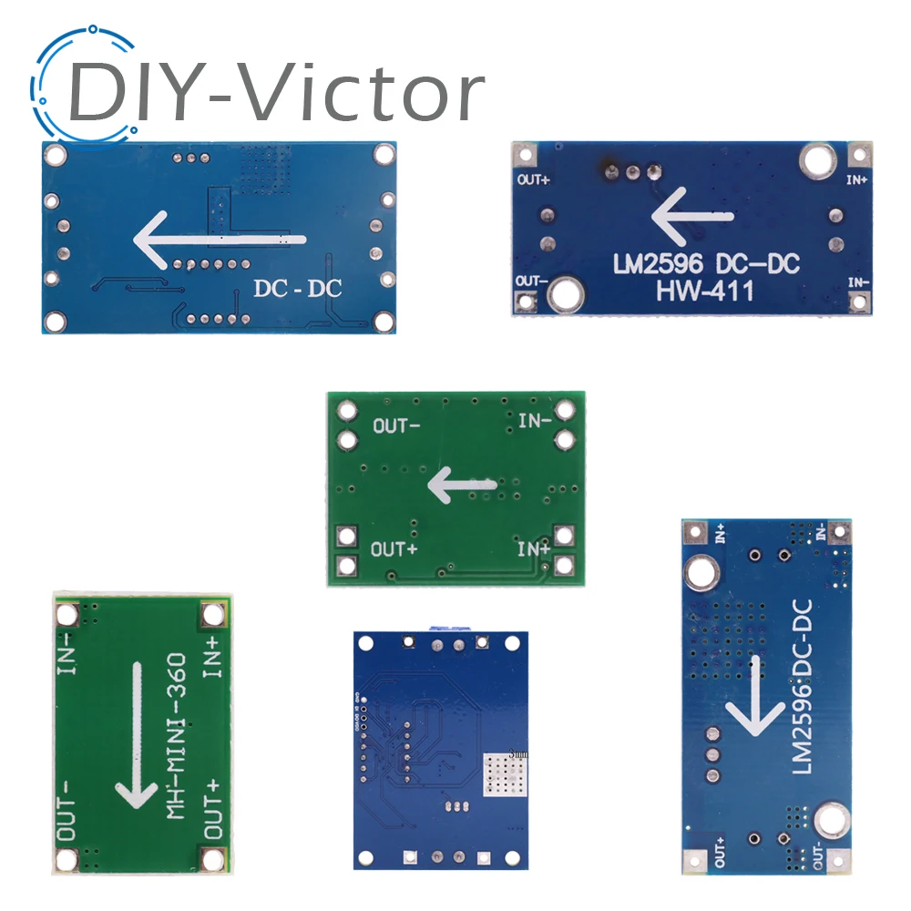 3A Adjustable DC-DC LM2596 LM2596S MINI360 MP1584EN Input 4V-35V Output 1.23V-30V DC-DC Step-down Power Supply Regulator Module