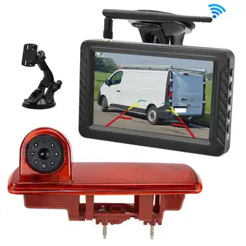 AHD 1080P Bezdrátová couvací kamera do auta s brzdovým světlem a 5palcovým HD monitorem pro Renault Trafic 3 Opel Vivaro (2014) 10 nejlepší prodej Parkovací kamera pro Renault Scenic 3 - №7