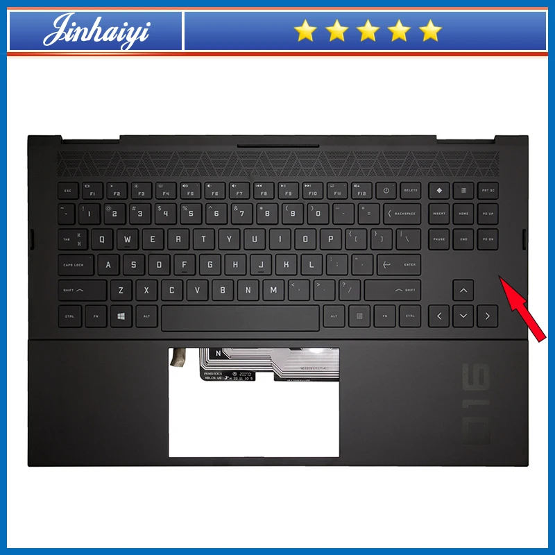 

For 16-B 16-C TPN-Q265 TPN-Q267 laptop palm rest upper cover case keyboard