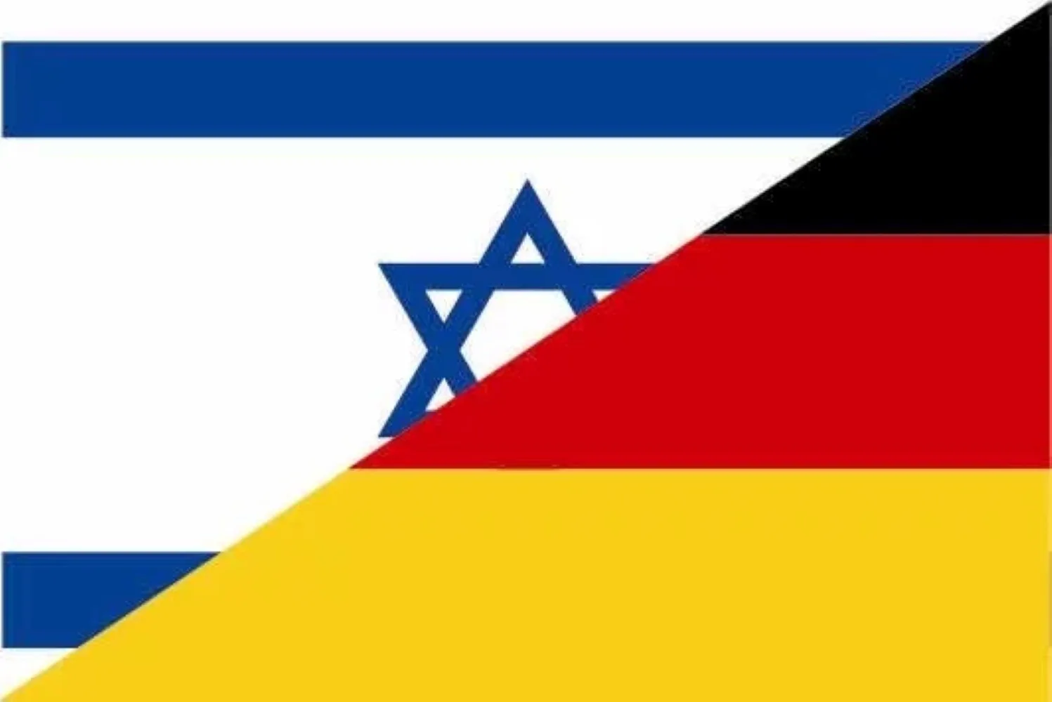 2 Pack Israel Germany Flags PVC Sticker For Car Window Laptop And Travel Luggage Personal Accessories Decoration Decal