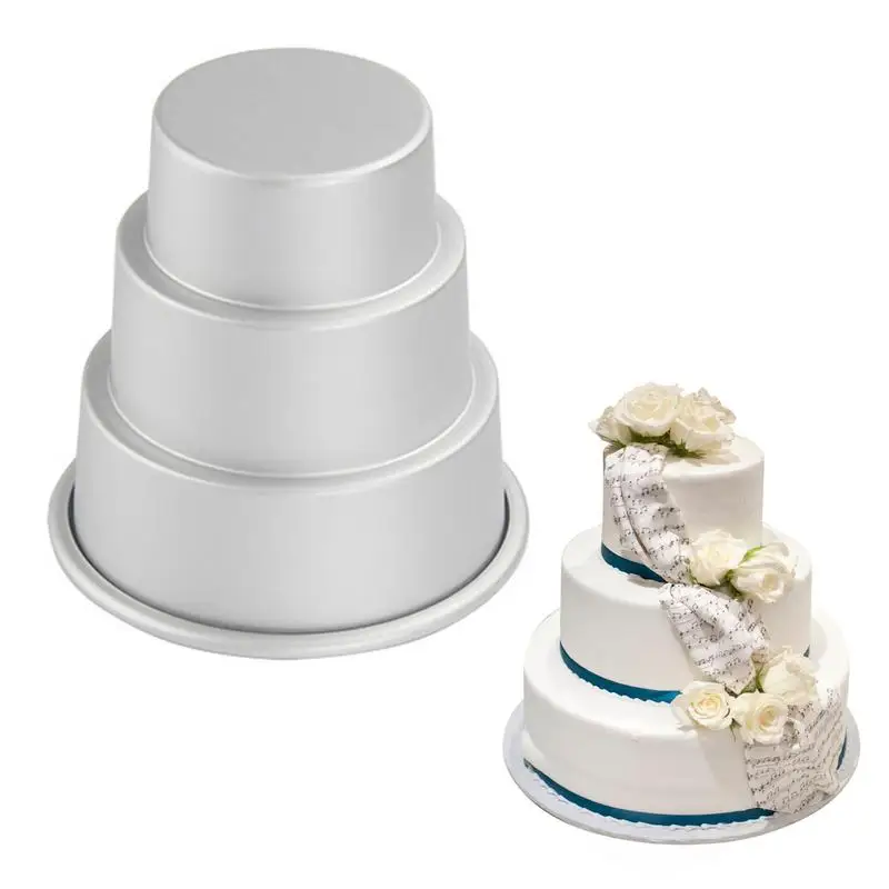 Mini Round Cake Pan 3 Tier Cake Molds For Layered Mini Cakes
