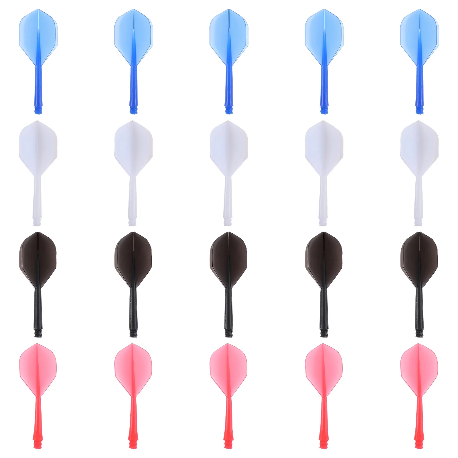 

20 Pcs Dart Accessories Flights Tails Lightweight Protecter Smooth Flying Throwing Arrows Game Catching Portable