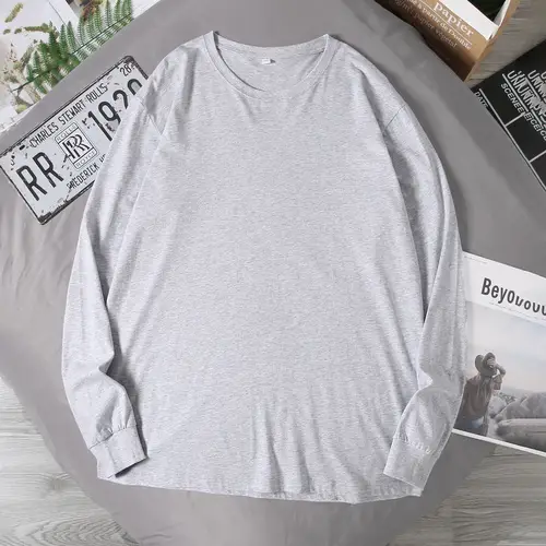 Big Sizes Men Clothes 12XL T Shirt Men Basic 100 Cotton Long Sleeve T-shirt Male Plus Large 10XL Oversized Simples Black Tshirt - Image 7
