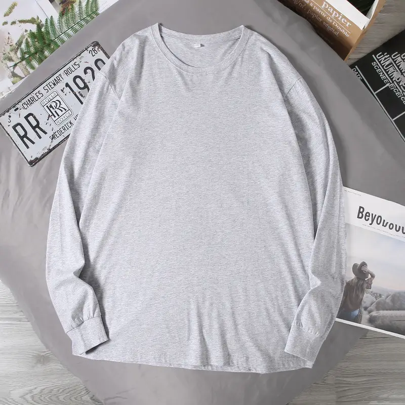 Big Sizes Men Clothes 12XL T Shirt Men Basic 100 Cotton Long Sleeve T-shirt Male Plus Large 10XL Oversized Simples Black Tshirt - Image 7