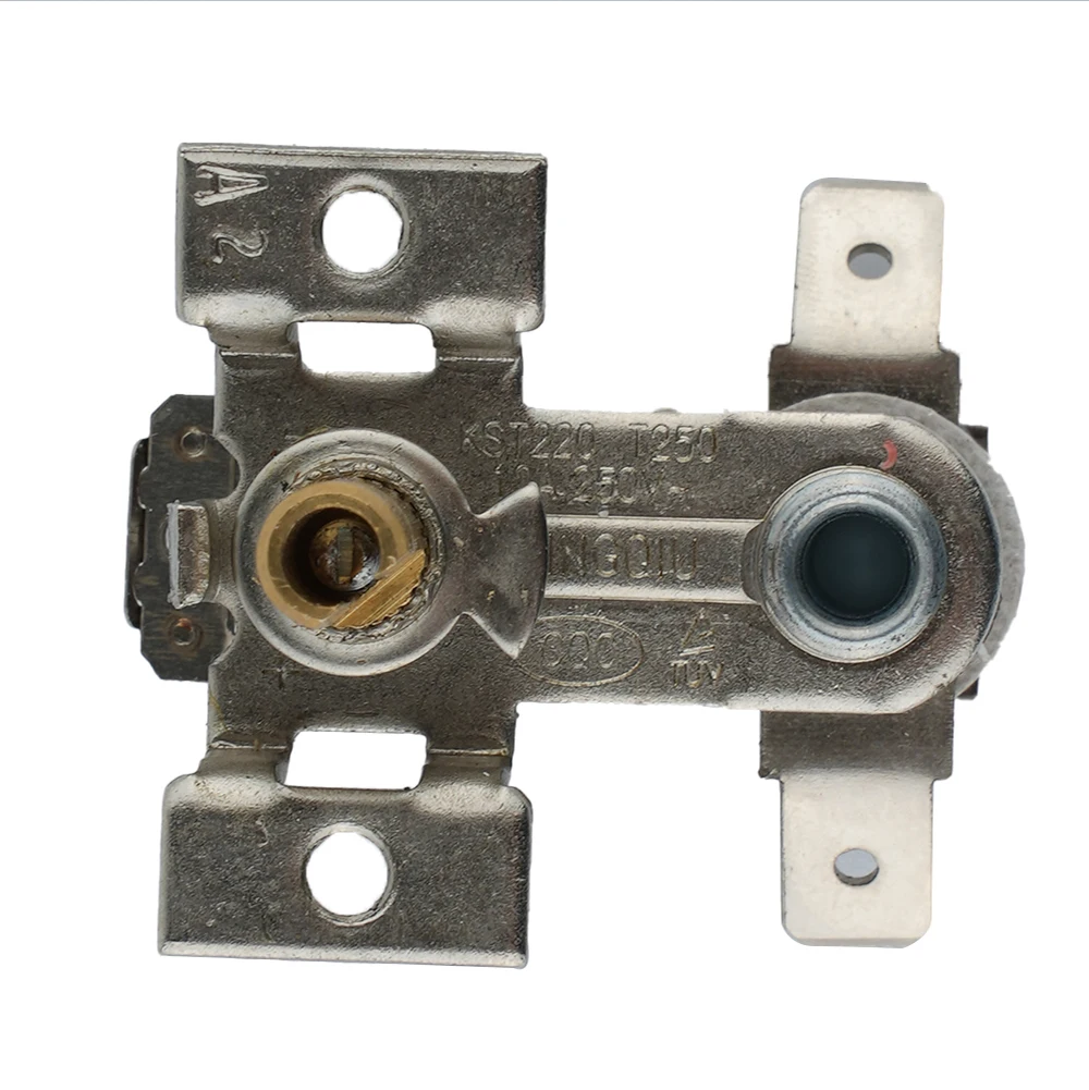 

AC 250V 16A 10A Adjustable 90 Temperature Switch Bimetal Heating ThermostatKDT-200 For Elextric Heater Electric Iron Rice Cooker
