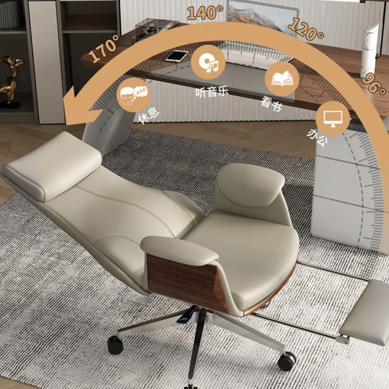 Hochwertiger Boss-Stuhl aus Leder