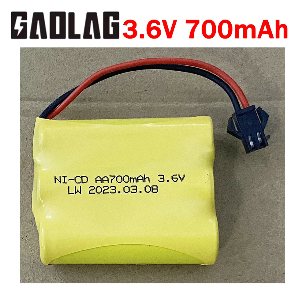 700mah AA 3.6V Ni-CD Battery / 3.6V Charger Sets For Rc toys Cars Trucks Tank Robot Boat, Aa 1.2V*3 3.6 V NiCD Battery