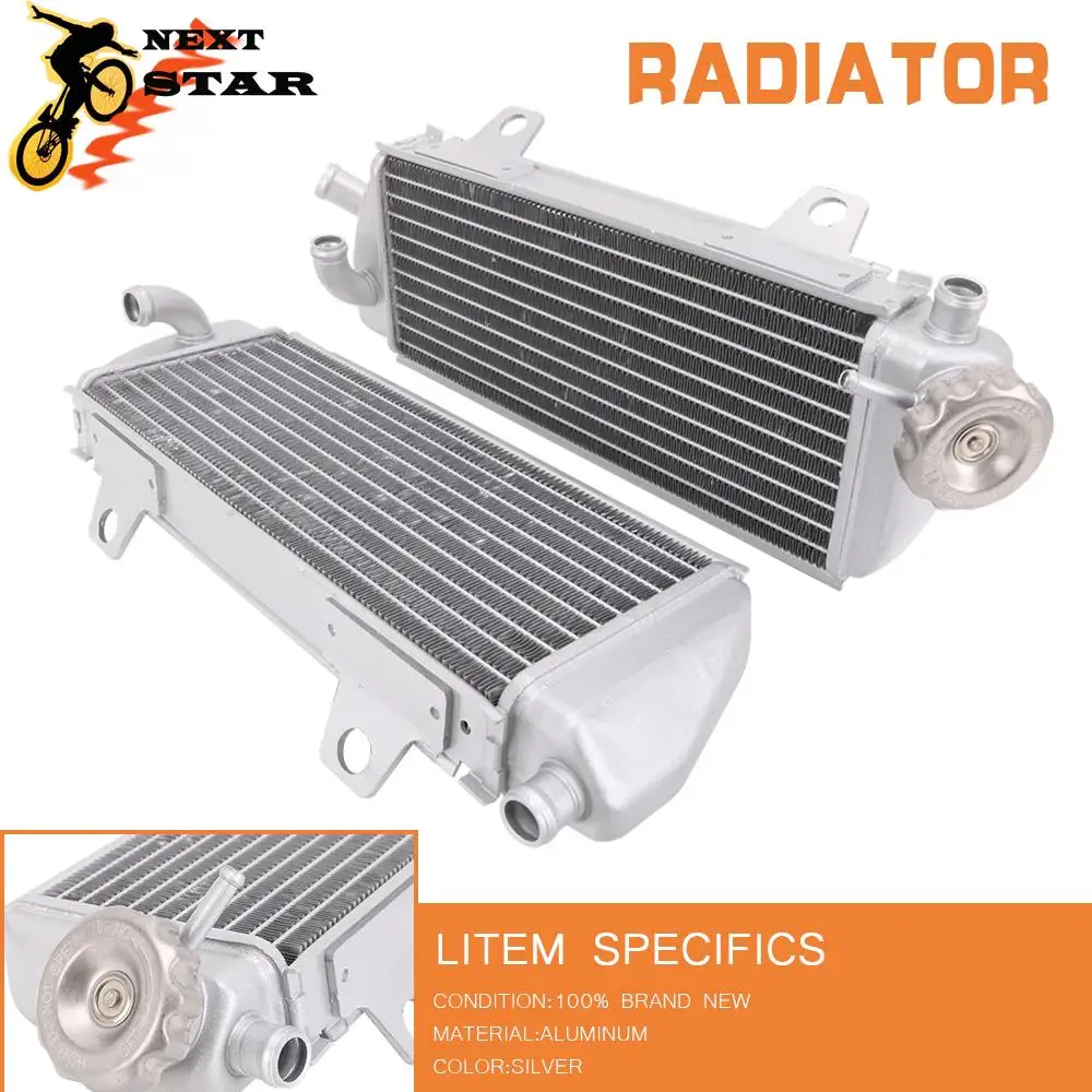 

2 Motorcycle Aluminum Radiator Water Tank Cooling Cooler For KTM SX SXF XC-F XC-W XC EXC-F 125 150 250 300 350 450 500 2017 2018