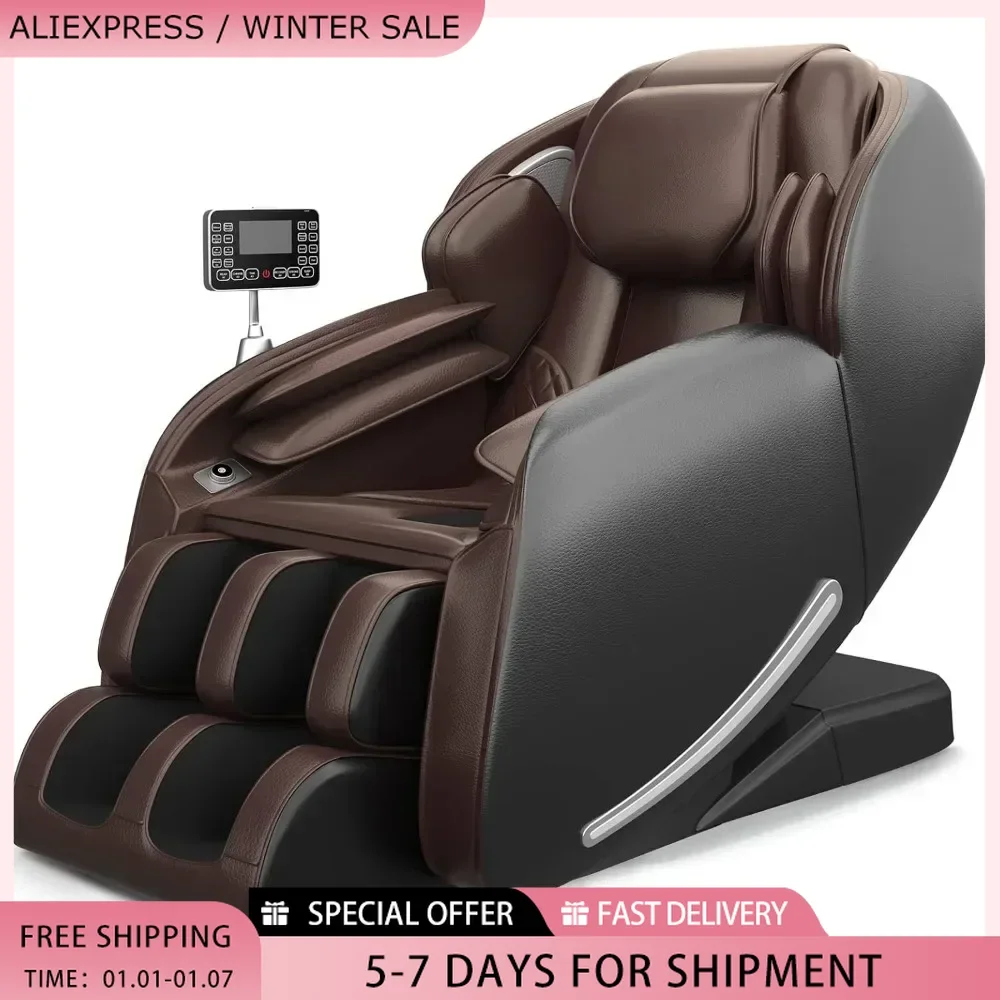 

Massage Chair, Full Body Zero Gravity SL-Track Shiatsu Massage Recliner Chair with APP Control, Suitable for relieve fatigue