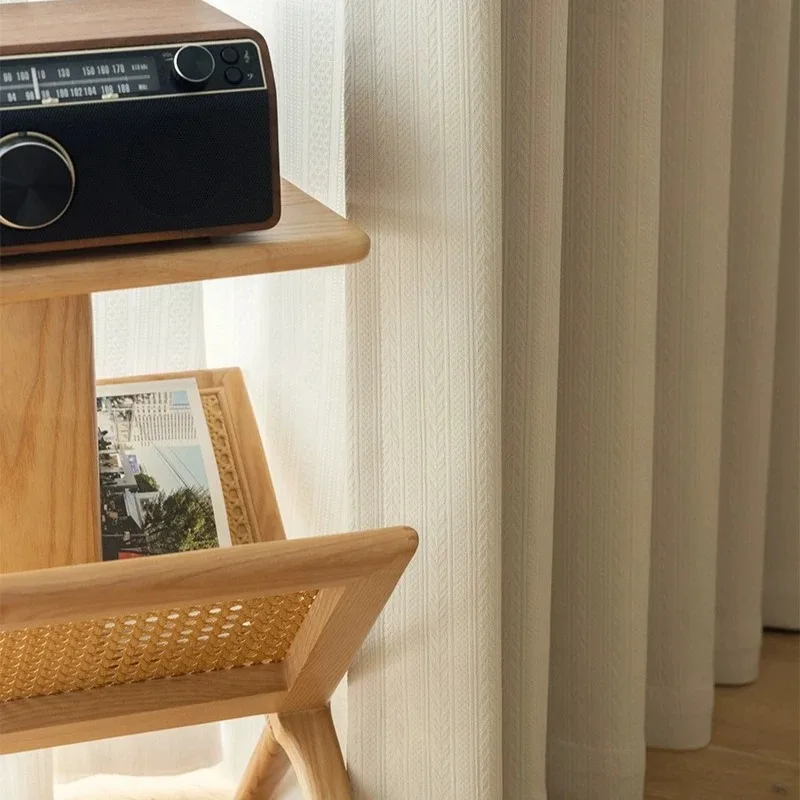 

Custom Size Luxury European Modern Chenille Blackout Curtains for Living Dining Bedroom Custom Made Premium Decor White Tulle