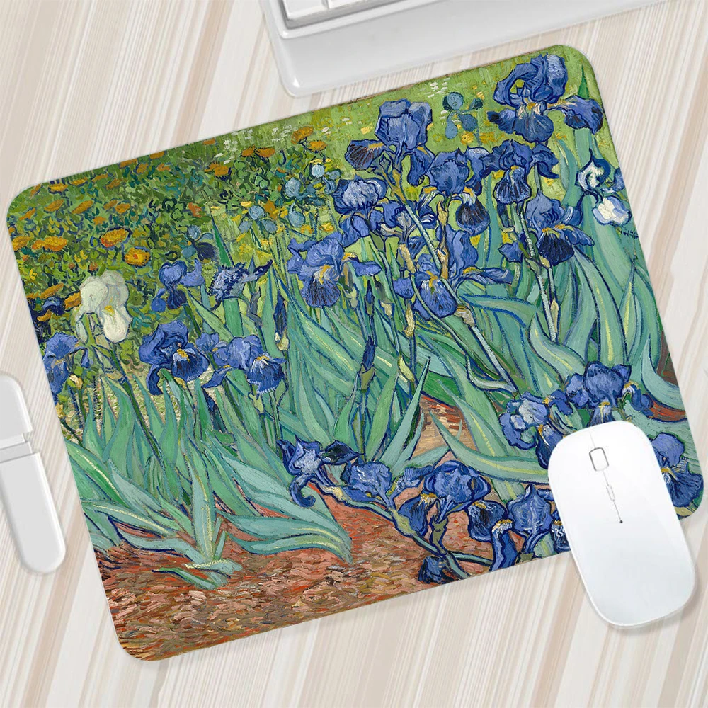 Van Gogh Painting Small Mouse Pad Gaming Mousepad PC Gamer Mouse Mat Computer Office Pad Keyboard Mat Desk Pad Laptop Mausepad