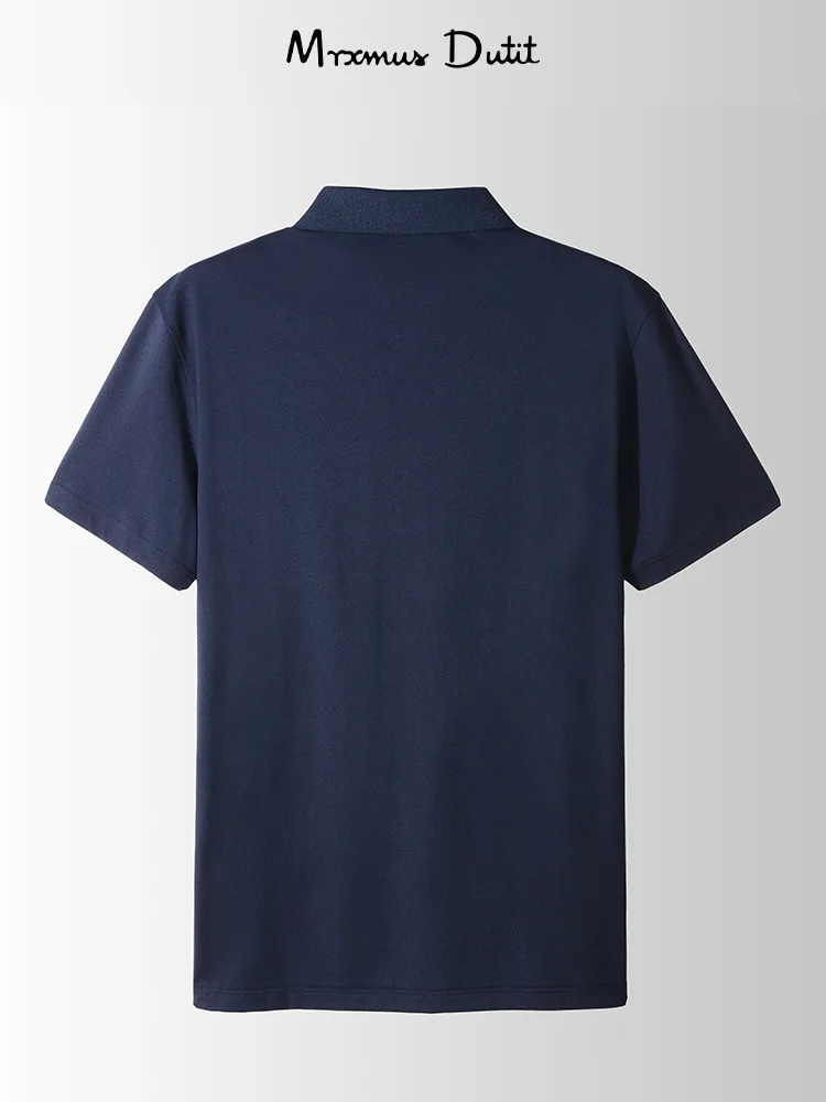 Dave&Di Men's 2024 New High end Antibacterial Silk Shirt Summer Top Breathable Men's T-shirt Short Sleeve