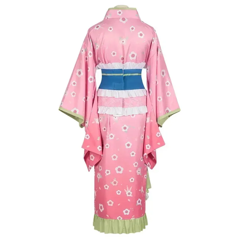 Moda Kanroji Mitsuri Cosplay disfraz rosa kimono vestido trajes Halloween carnaval fiesta disfraz mujeres Suitsx;8's,6;