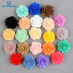 6mm-28mm 10Pcs Rose Flower Resin Accessories Cabochon Earring Hair Clip Scrapbooking Supplies DIY Jewelry Crafts Decor Materials