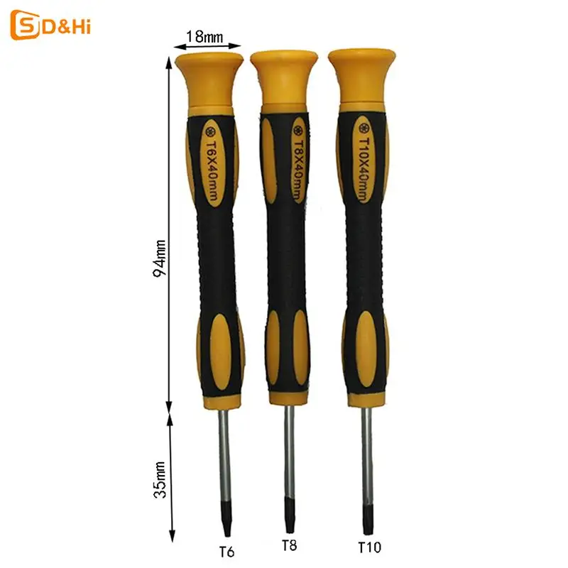 T6 T8H T10H Screwdriver Tool Kit with Prying Tool and Cleaning Brush Repair PS3 PS4 Controller