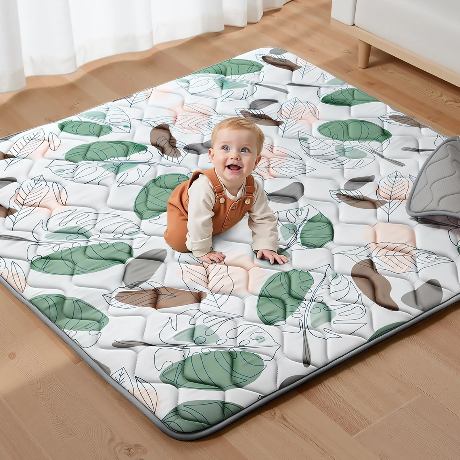 Tapis de jeu pour bébé, tapis d'éveil pour parc de jeu, tapis de jeu en mousse épaisse pour bébés et