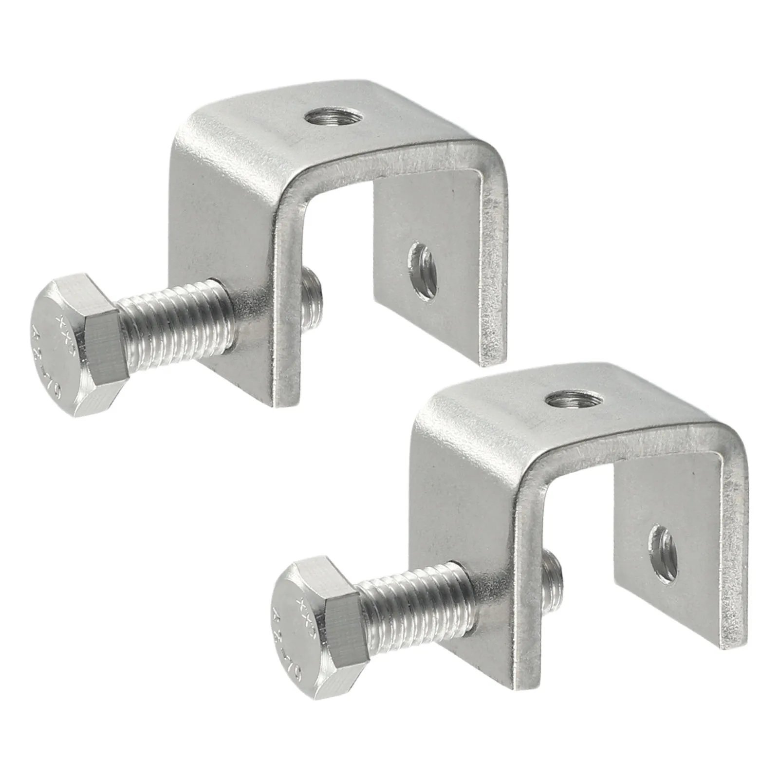 High Quality C-clamp Jaw U-shaped Clip Silver Stainless Steel Table Bracket With Screw 1/2/4pcs Easy To Install