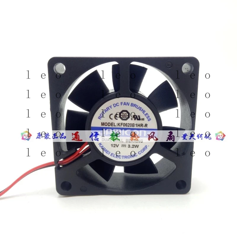 1PCS Jamicon KF0620B1HR-R 12V DC 3.2W 2-wire Cooling Fan 6020 6CM