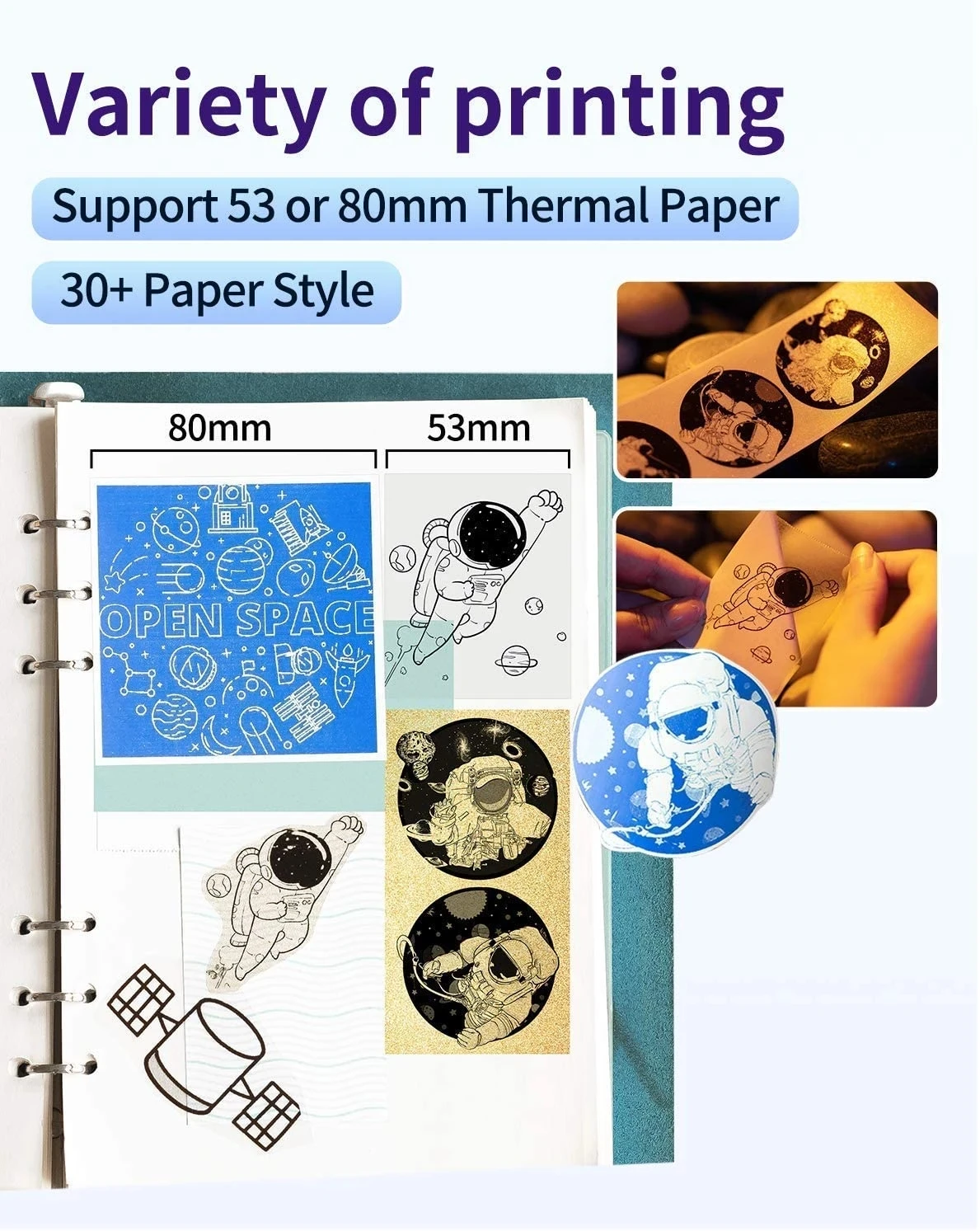 Phomom03 – imprimante Photo Portable sans fil, Mini-code à barres, sans encre, pour étiquettes de téléphone