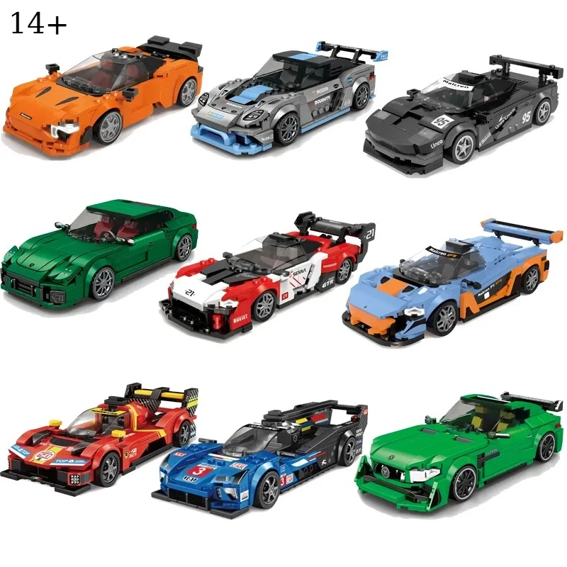 

Различные городские чемпионы, автомобиль, гиперкар, строительные блоки, MOC, строительные кирпичи, известный спортивный автомобиль, игрушки, подарок для мальчиков и детей