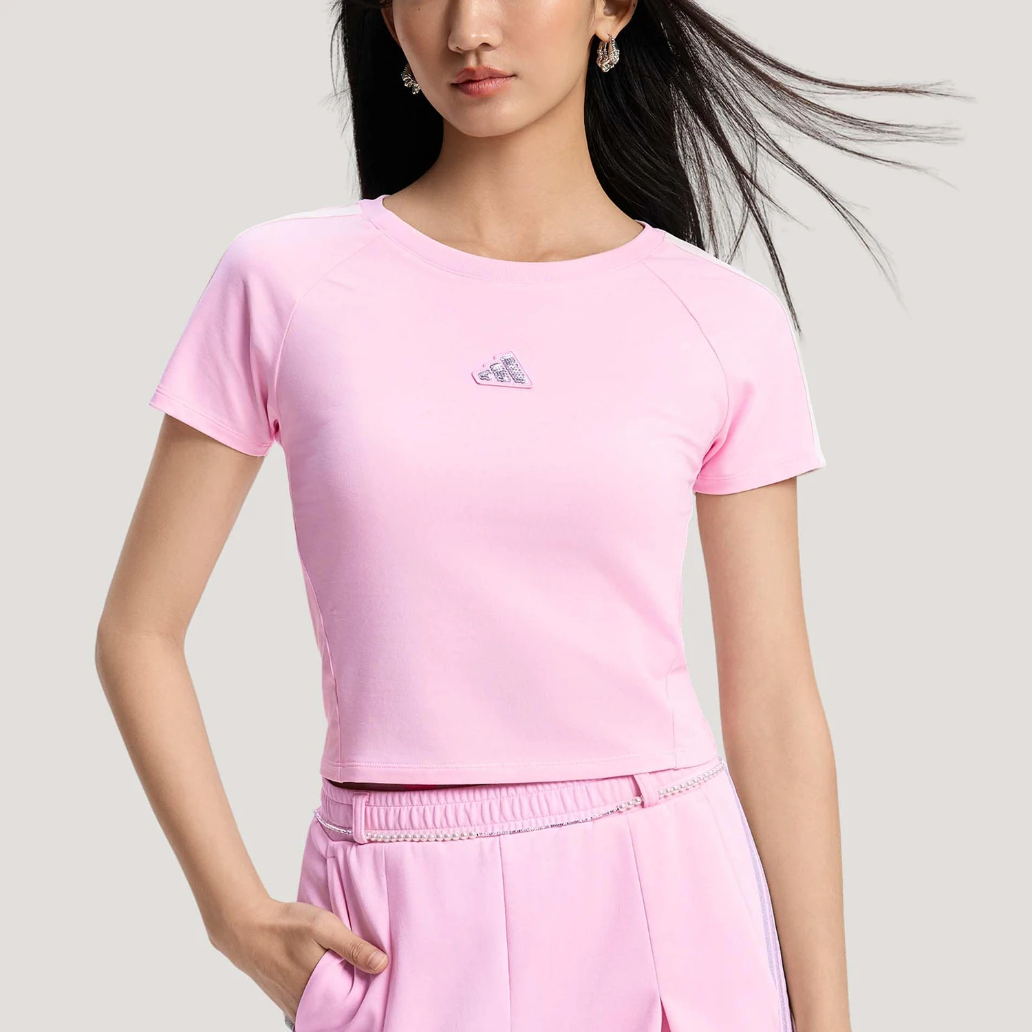 Adidas genuine DANCE T-SHIRT women's classic short sleeved T-shirt KS0277