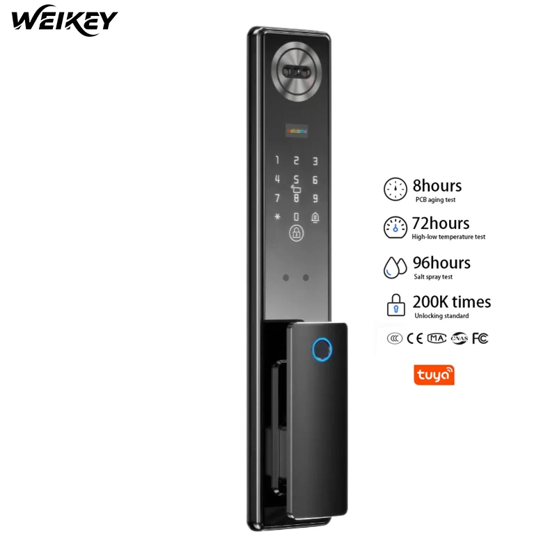 2025 New Smart Hotel Lock System RFID Card Electronic Door Handle Lock Smart Password Hotel Door Lock