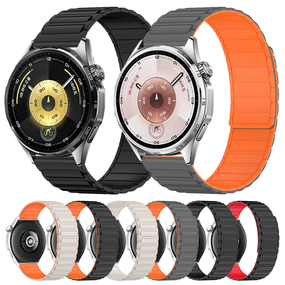 Cinturino magnetico in silicone 22mm per HUAWEI Watch 5 4 pro 46mm/GT6 5 pro/GT 6 5 4 Sostituisci cinturini per Garmin Venu 4 45mm Bracciale