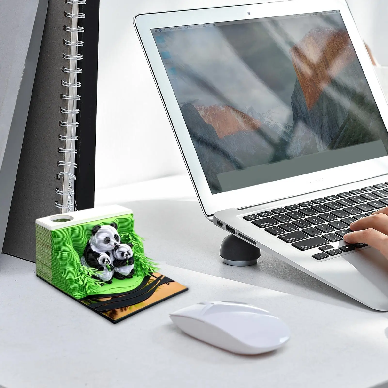 3D Calendar 2026 Panda Tear Away 3D Calendar Decorative Tear Away Memo Pad For Desk Nightstand Bedside School Home Office