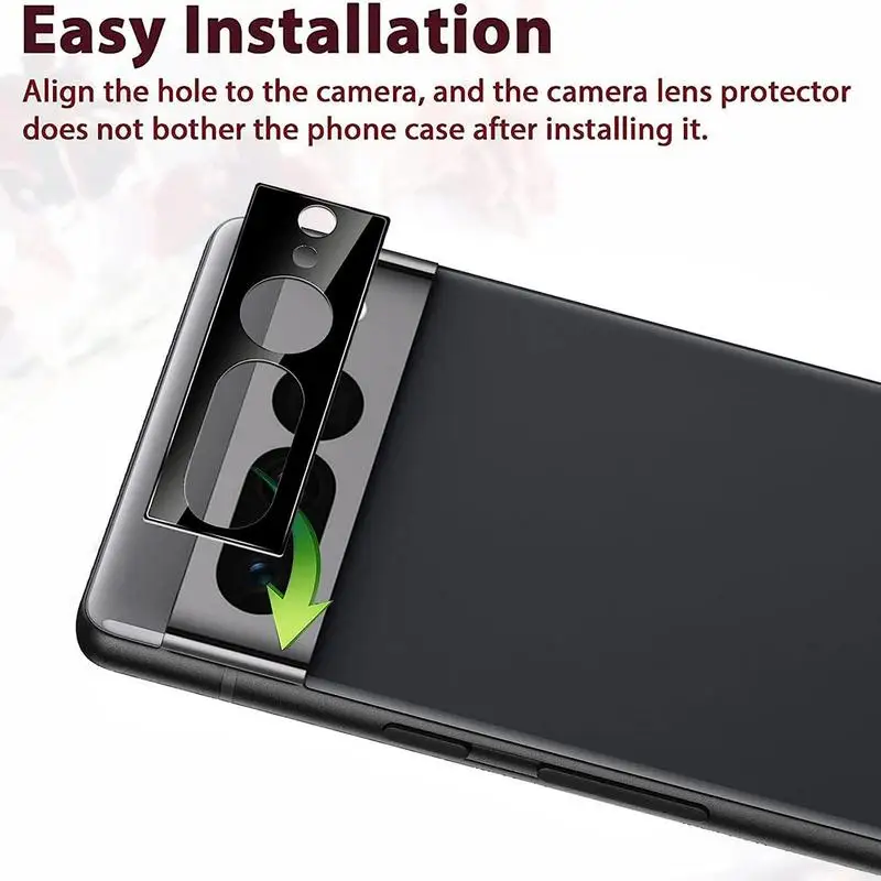Camera Lens 3cps Protective Cover Rear Camera Tempered Glass for Google Pixel 7 Pixel 7 Pro Camera Protector Anti-fingerprint