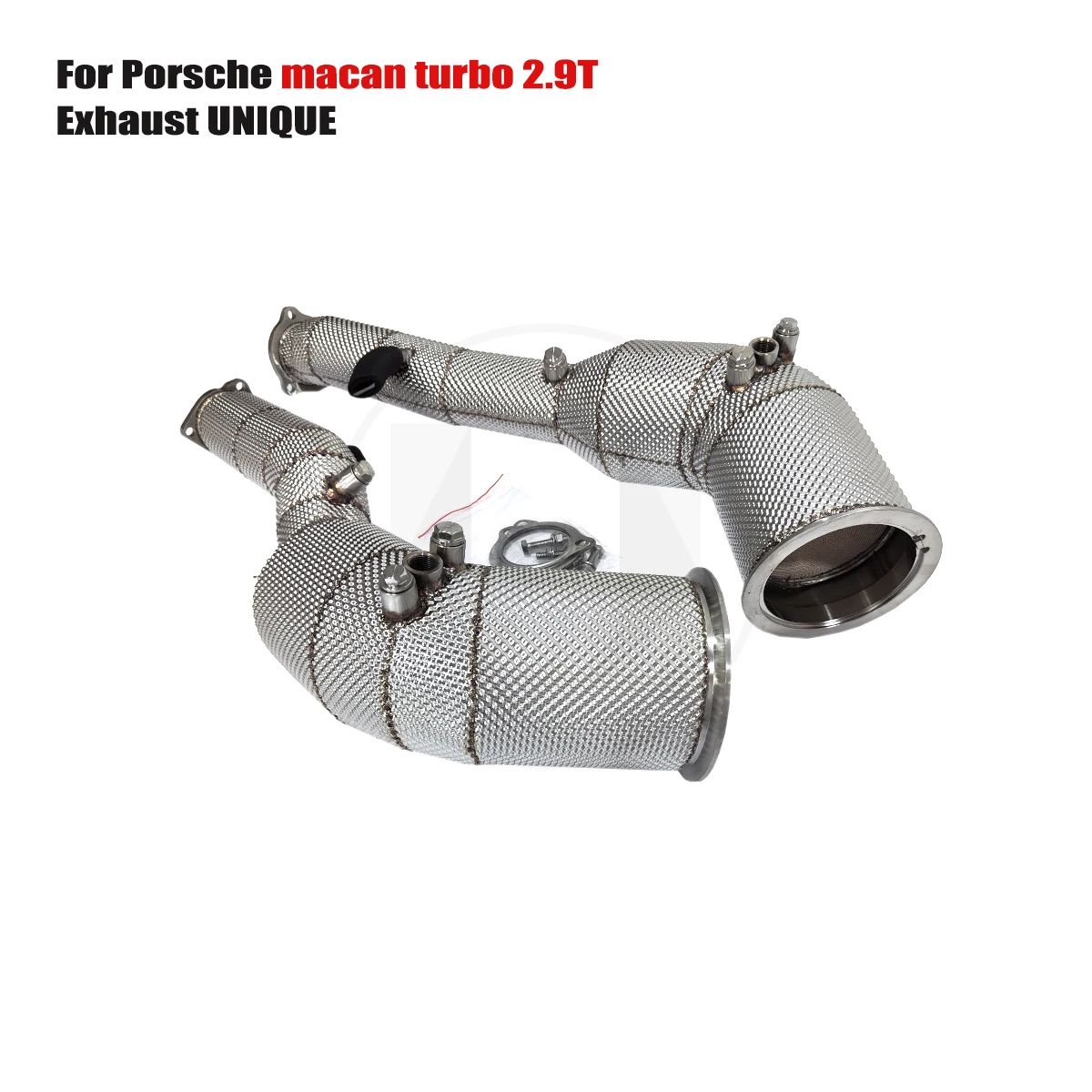 

UNIQUE For 2020-2024 Porsche Macan GTS Turbo 2.9t No engine light downpipe ith insulator downpipe With cat/without cat exhaust p