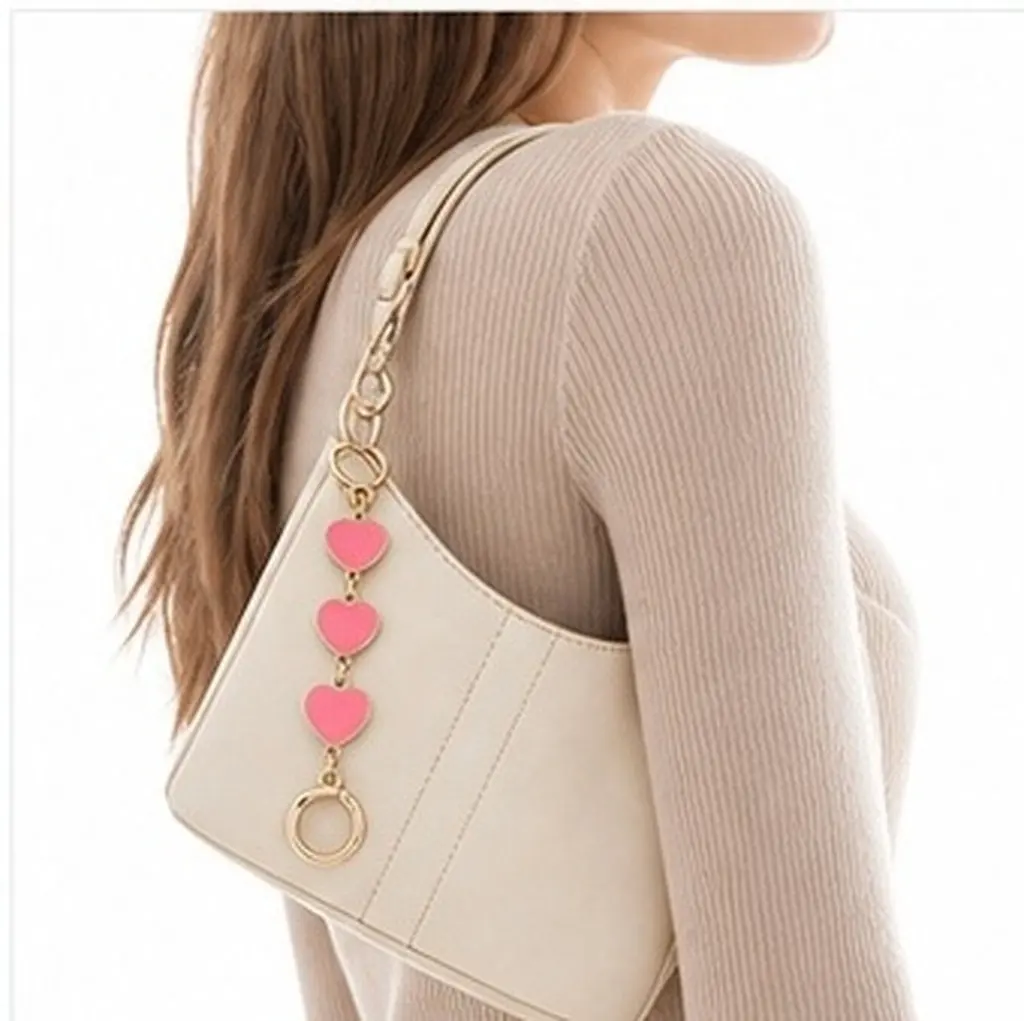 2Pcs High Quality Metal Bag Chain Elegant Texture Purse Strap Extender Bag Extension Chain DIY Crossbody Handbag Upgrade