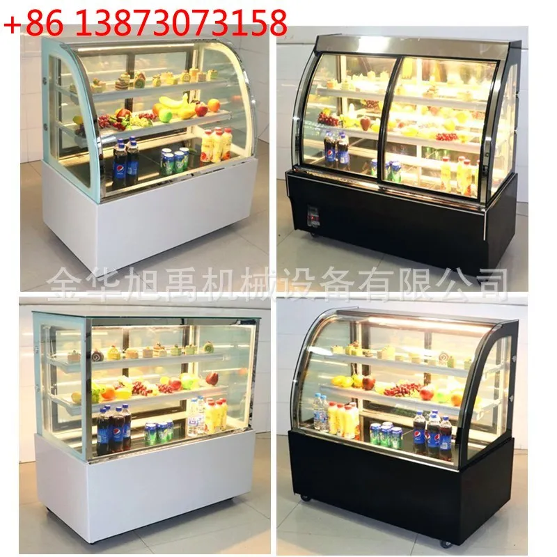 Refrigerated display cabinet, right-angle cake cabinet, multi-color optional, large quantity from preferred to multiple sizes