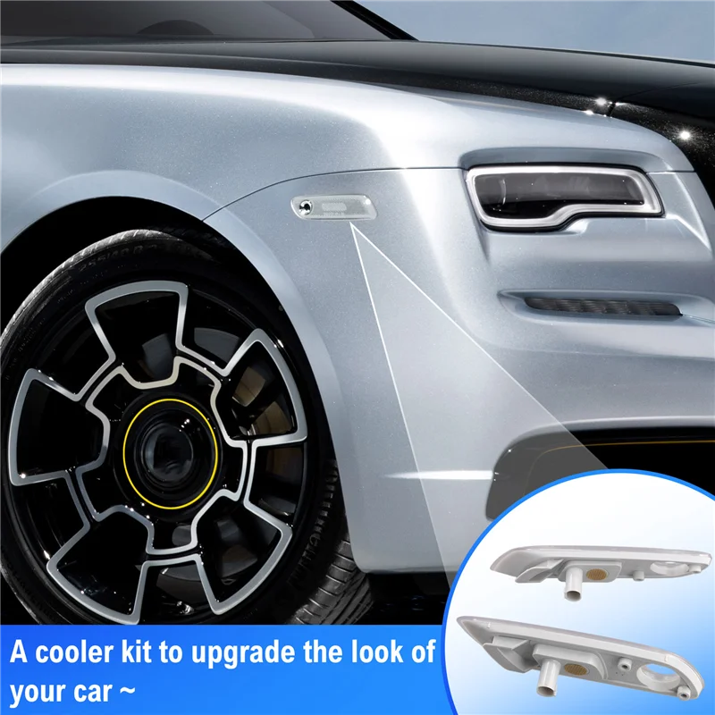 

Car Front Side Marker Light Cover Fender Light 63147223152 63147223151 For Rolls Royce Ghost RR4 Wraith RR5 Dawn RR6