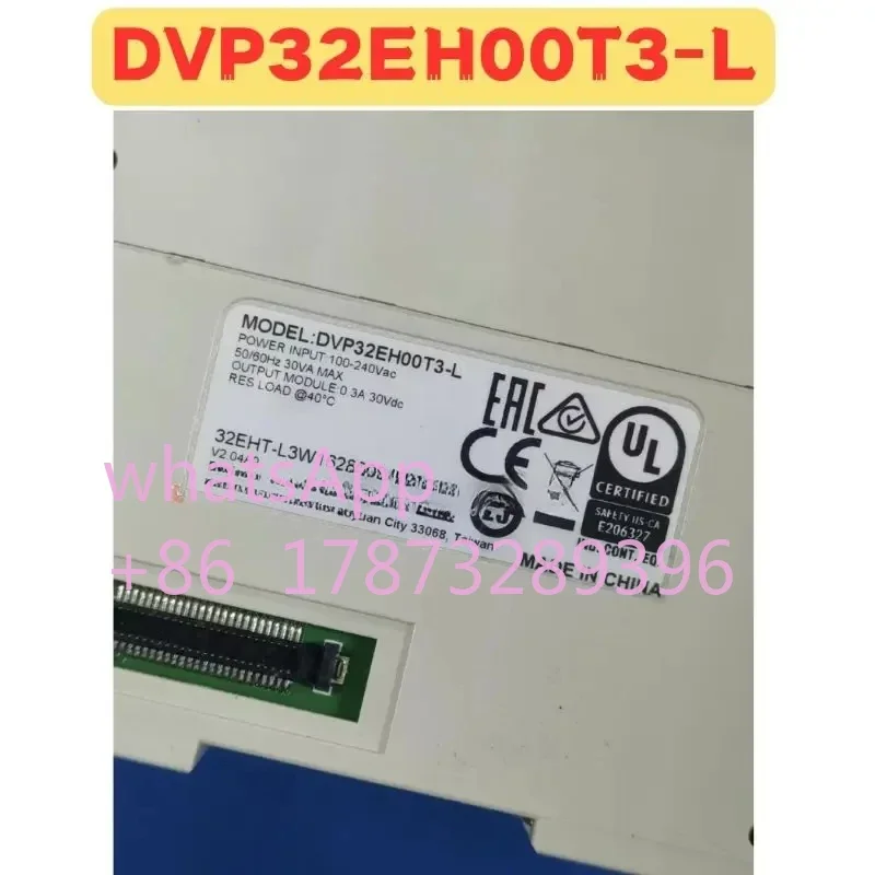 Used PLC DVP32EH00T3-L DVP32EH00T3 L Normal Function Tested OK